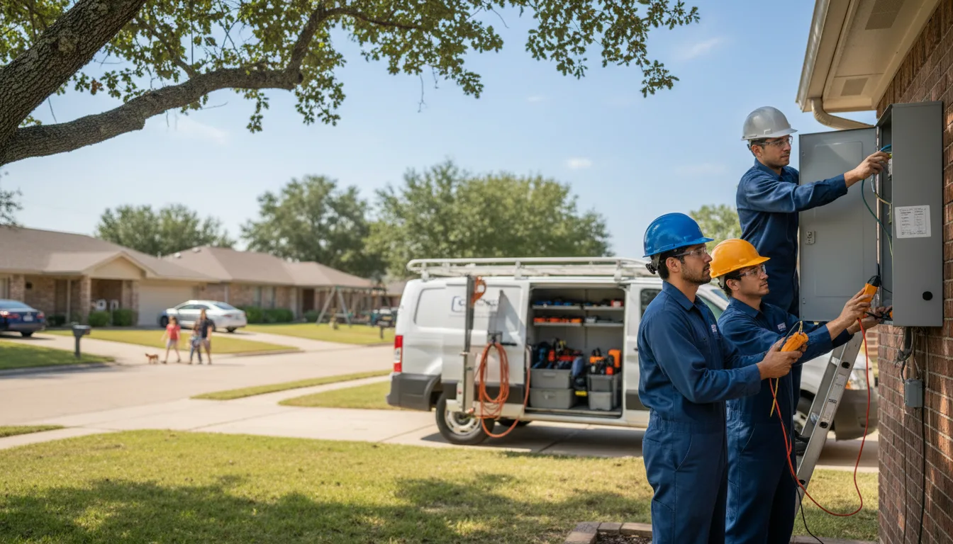 Certified electrician providing emergency electrical services in Sarahsville, OH